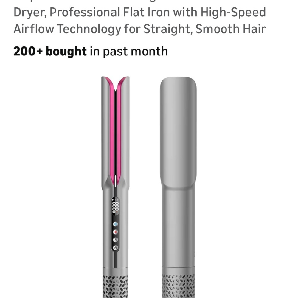 SlopeHill ion hair straightener. Wet to dry straightening with air no hot plates